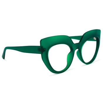 Zeelool Elegantní Tlusté Cat Eye Brýle pro Ženy s Non-předpis čiré Čočky Depp OP01884