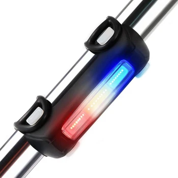 Kolo Světla Ultra Světlé Cyklistické Světlo USB Dobíjecí Kolo zadní Světlo Červená/Modrá/Bílá 7 Světelné Režimy pro silniční kolo a Mount