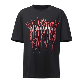 2020 Summer Grunge Punk Gothic trička Volné Streetwear Harajuku Dopis Vytisknout Módní Ženské Tričko Ležérní Estetické