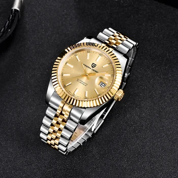 PAGANI DESIGN Pánské Hodinky top značky luxusní náramkové hodinky mechanické automatické hodinky muži podnikání jednoduché hodinky z nerezové oceli muži