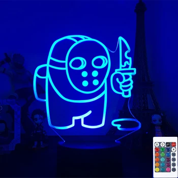 3D Iluze, Mezi Námi Lampa LED Noční Hra Lignt Stůl Stolní Lampa USB Powered Led Světla Ložnice Dekorace Home Dekor Dítě Dárek