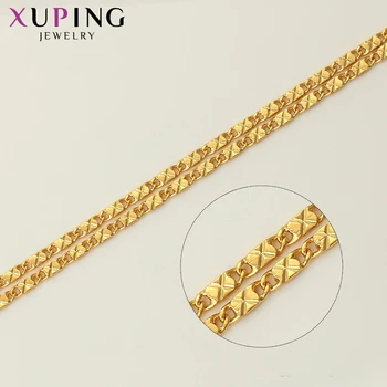 Xuping Elegantní Vynikající pro Ženy, Náhrdelník Vintage Styl Čistého Zlata Barva Pozlacený Šperky Zásadní Rodinu Dárky 45909