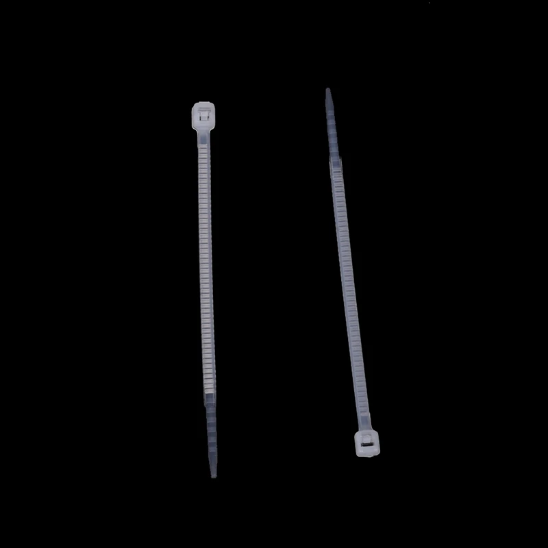 1000 Ks Bílé Plastové Kabelové Zip Kravatu Upevněte Zábal 60 mm x 2 mm 1