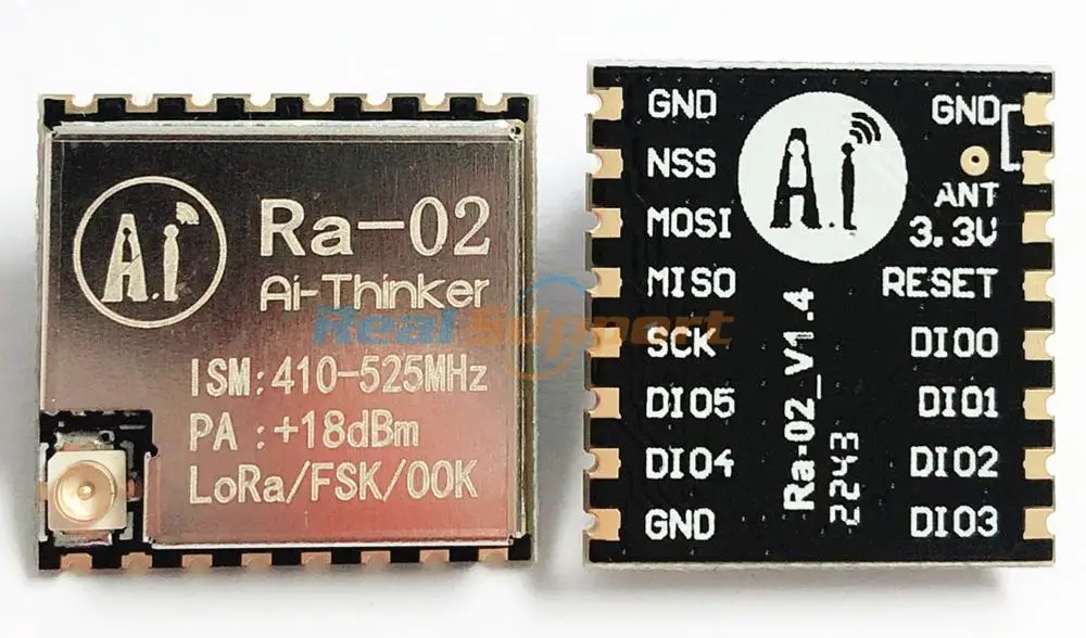 100KS Ra-02 SX1278 Bezdrátový Modul 433MHz UART Rozhraní LoRa Spread Spectrum Modul Ai-Myslitel pro velkoobchodní kupující 1