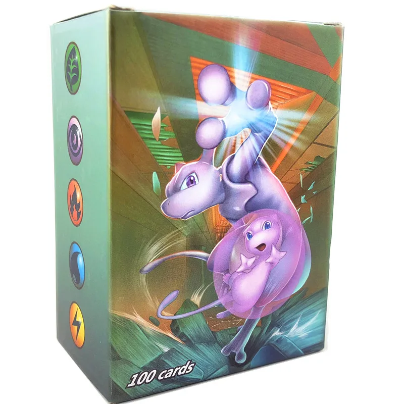 100ks Série Pokemones Karty GX MEGA TAG TEAM EX TAKARA TOMY KARETNÍ Hra, Bitva Karty s Box 0