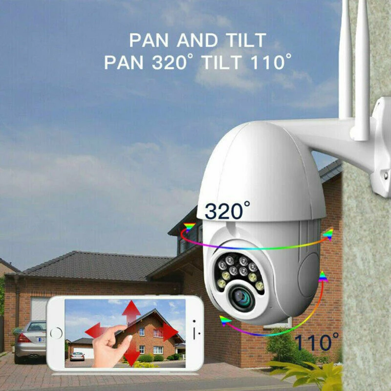 1080P 10 LED WIFI Bezpečnostní IP Kamera Bezdrátová Venkovní HD Home PTZ IR Kamera, IR Kamery, Bezdrátové Wi-fi PTZ Home Security 2