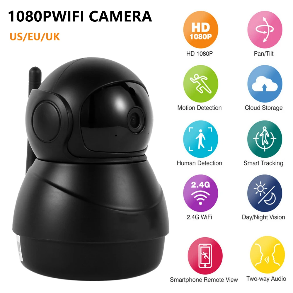 1080P Full HD Bezdrátová IP Kamera Wifi IP CCTV Kamery Wifi Mini Sítě, Video Dohled, Automatické Sledování Kamera IR Noční Vidění 2