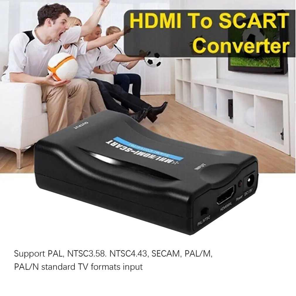 1080P SCART na HDMI Video Audio Převodník Signálu Adaptér, Nabíjecí Adaptér, Kabel pro Sky Box DVD STB Svazek 1 RCA HDMI1.4 4