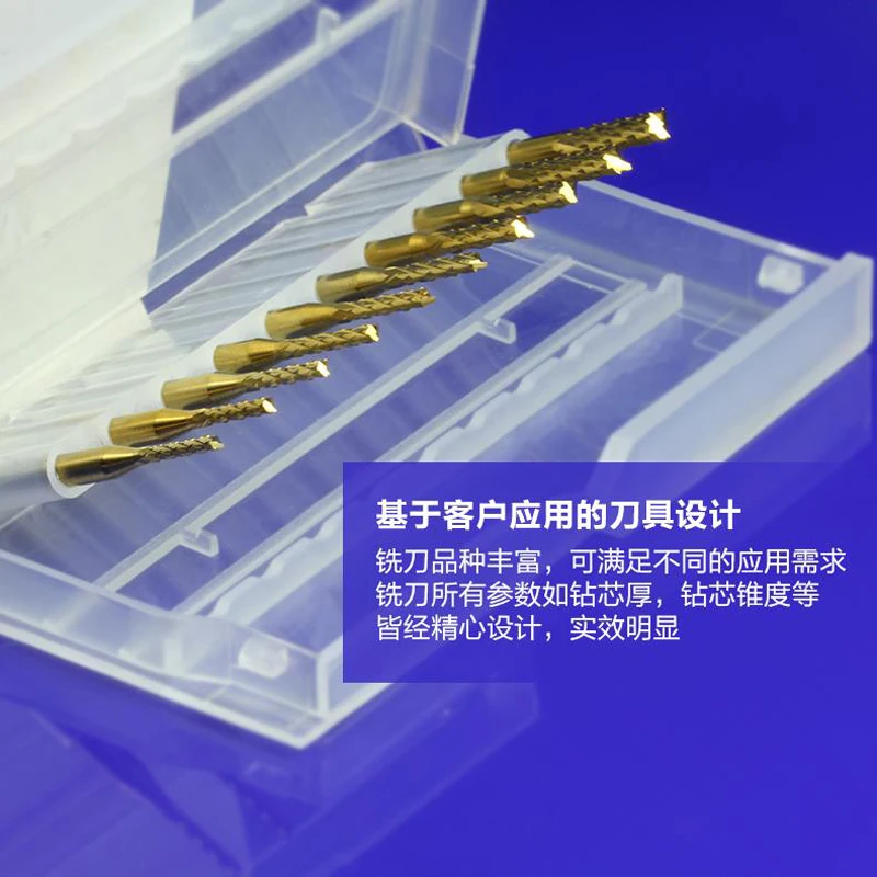 10pcs Titanu Kabát Carbide 1,5 mm-3.175 mm End Mill Rytí Bitů CNC Rotační Otřepů Sada 1