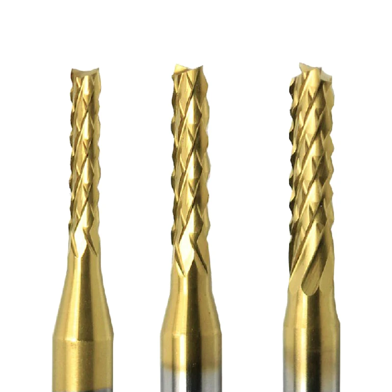 10pcs Titanu Kabát Carbide 1,5 mm-3.175 mm End Mill Rytí Bitů CNC Rotační Otřepů Sada 4