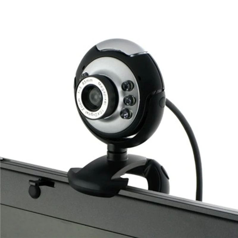 12.0 MP s Vysokým Rozlišením USB Webkamera S Mikrofonem a 6 LED pro Noční Vidění Kamera pro Youtube, Skype Desktop PC Počítač, Notebook, Webové kamery 3