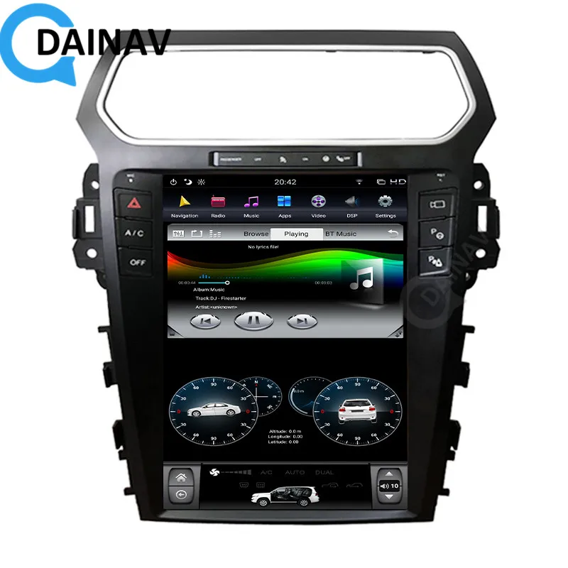12.1 palcový HD displej Auto Multimediální DVD Video Přehrávač Pro Ford Explorer 2012 Auto Stereo Rádio, GPS Navigace 2