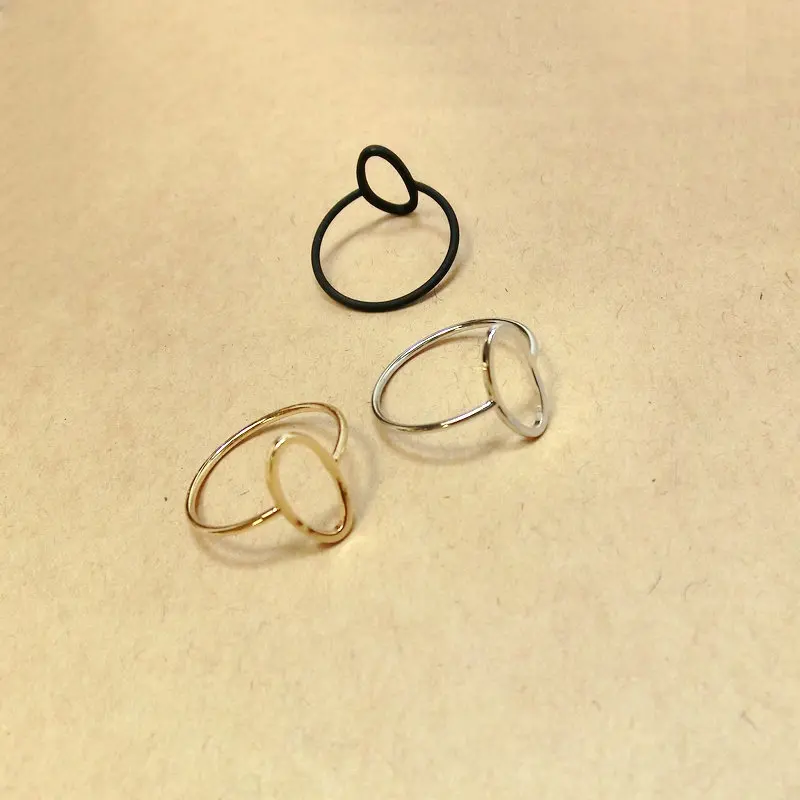 12 ks/lot nový příjezdu položky módní šperky kovové mědi geometrie prsten 3