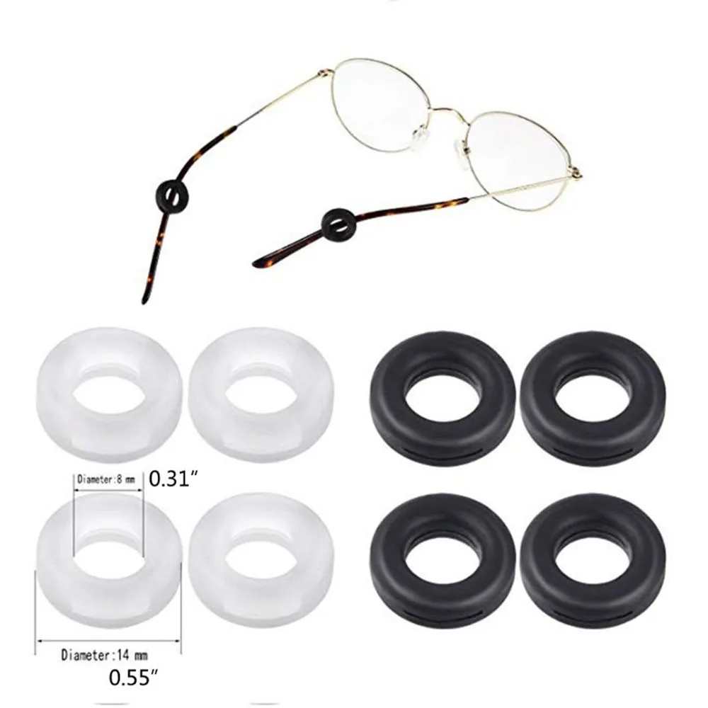 16 Párů Silikonové Anti-slip Kolo Brýlí Držáky Brýle, Nos Podložky Ušní Háčky Kombinace Sada Velkoobchod 0