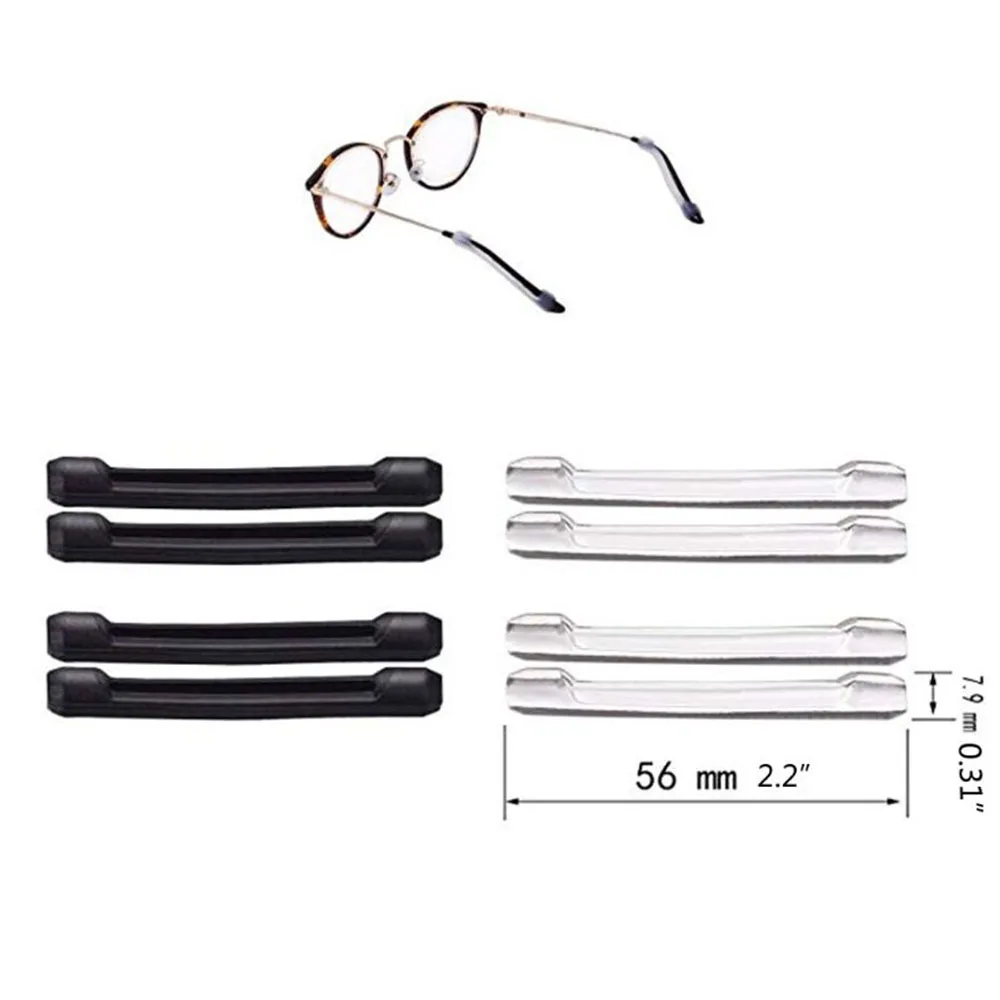 16 Párů Silikonové Anti-slip Kolo Brýlí Držáky Brýle, Nos Podložky Ušní Háčky Kombinace Sada Velkoobchod 1