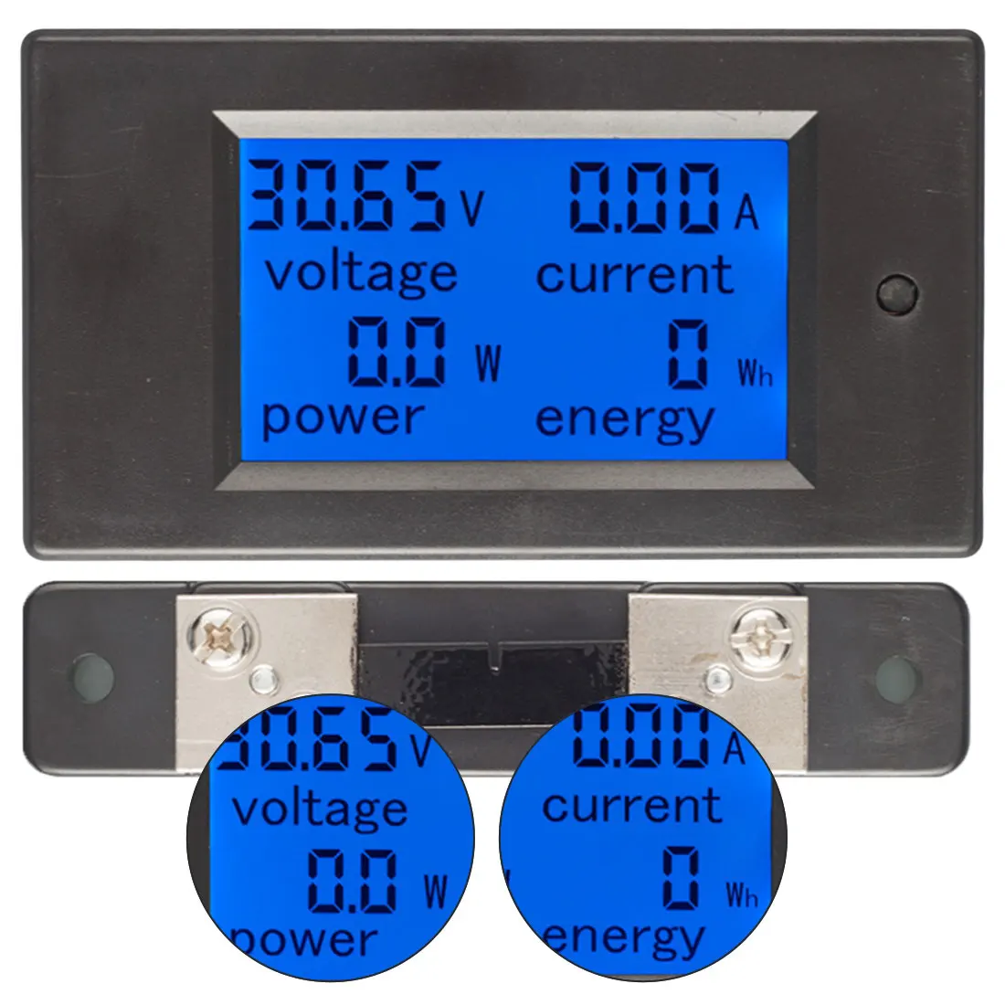 1ks DC 6.5-100V 0-100A, LCD Displej Digitální Aktuální Napětí Power Energy Meter Multimetr, Ampérmetr Voltmetr 100A Proud Bočníku 0