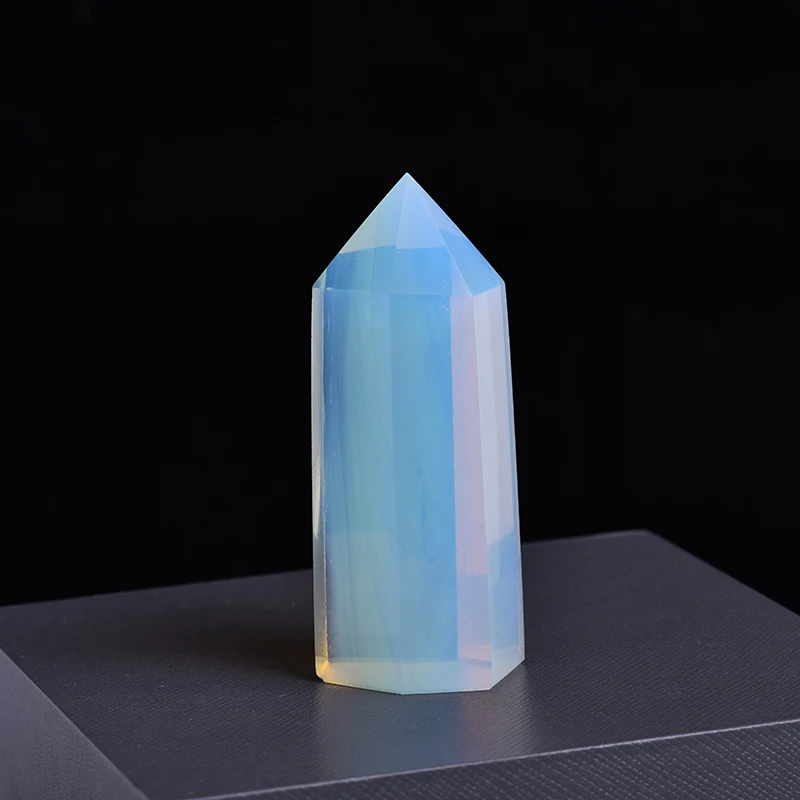 1KS Opál Hexagonální Sloupce Crystal Point Opravy Crystal Léčení Kouzelná Hůlka, Kámen bytového Feng Shui Studie Dekorace Pokoje 5