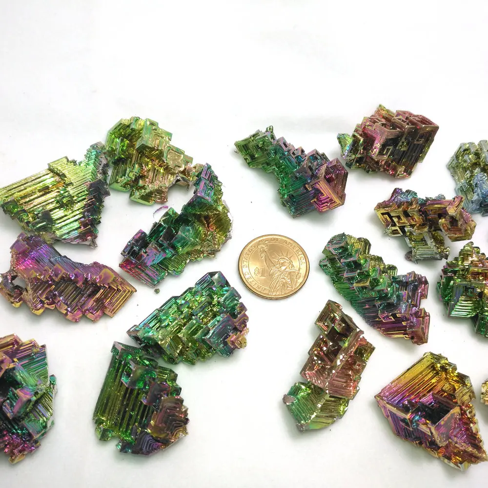 1ks Rainbow Bismutu Vzorku Minerální Drahokam Krystal 30G 3
