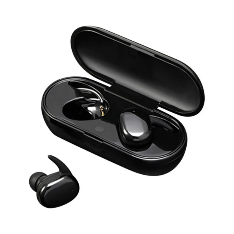 1pár TWS Bezdrátová Bluetooth Sportovní Sluchátka Stereo Zvuk sluchadlo Přenosné Sluchátko S Mikrofonem A Nabíjecí Box 3