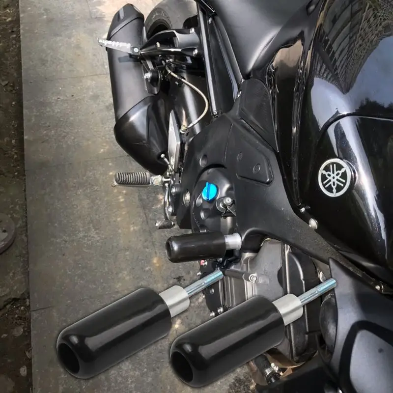 1Set Univerzální Velký Motocykl Rám Posuvníky Anti Crash Protector Lepidlo G99F 3