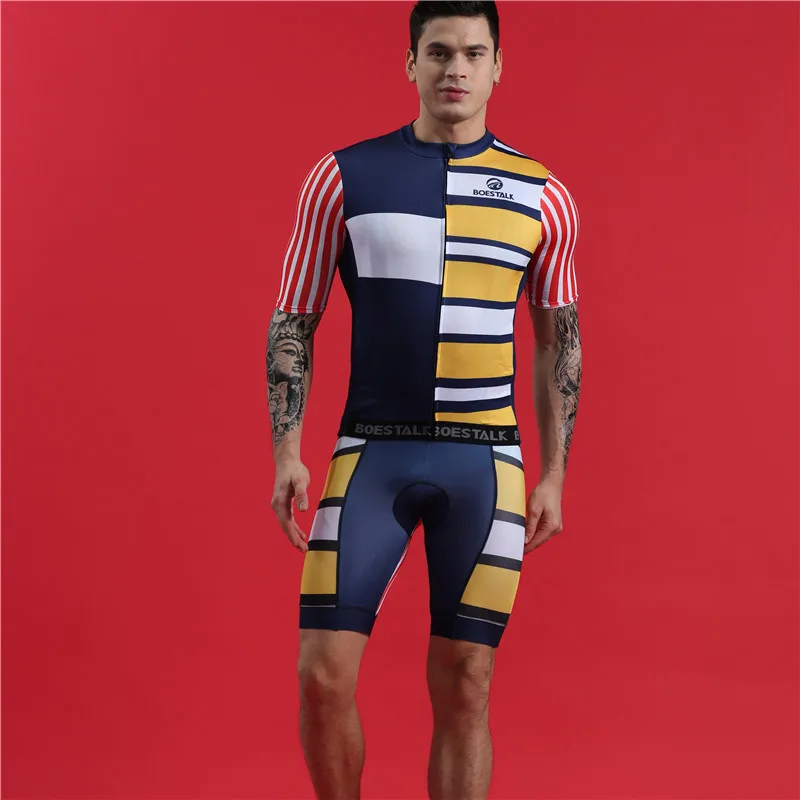 2019 glamour muži cyklistické techniky letní sportovní rychleschnoucí kalhoty BOESTALK vysoce kvalitní proužek dokonalý design bike jersey set 2
