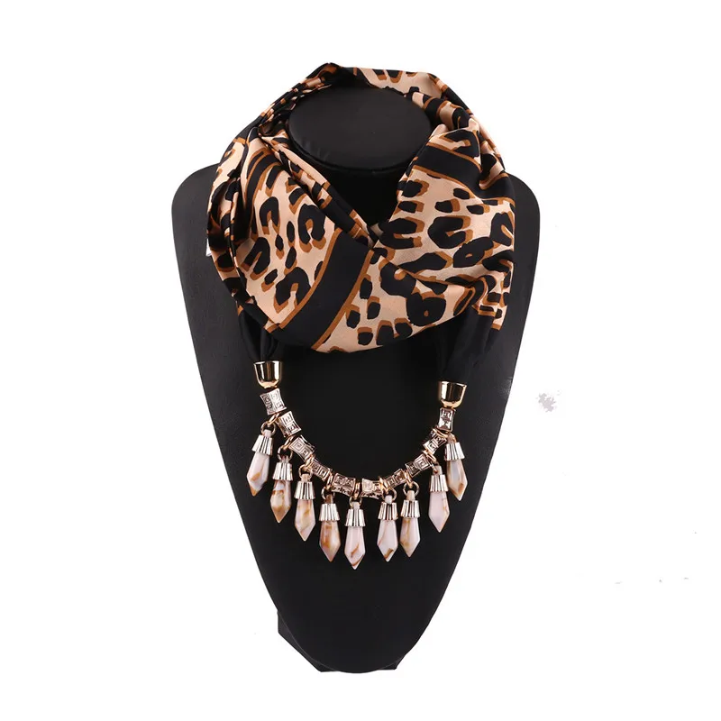 2019 Multi-styl prohlášení šperky shell a řetěz přívěsek náhrdelník šátek ženy krk, šátky fulárových femme dámy 3