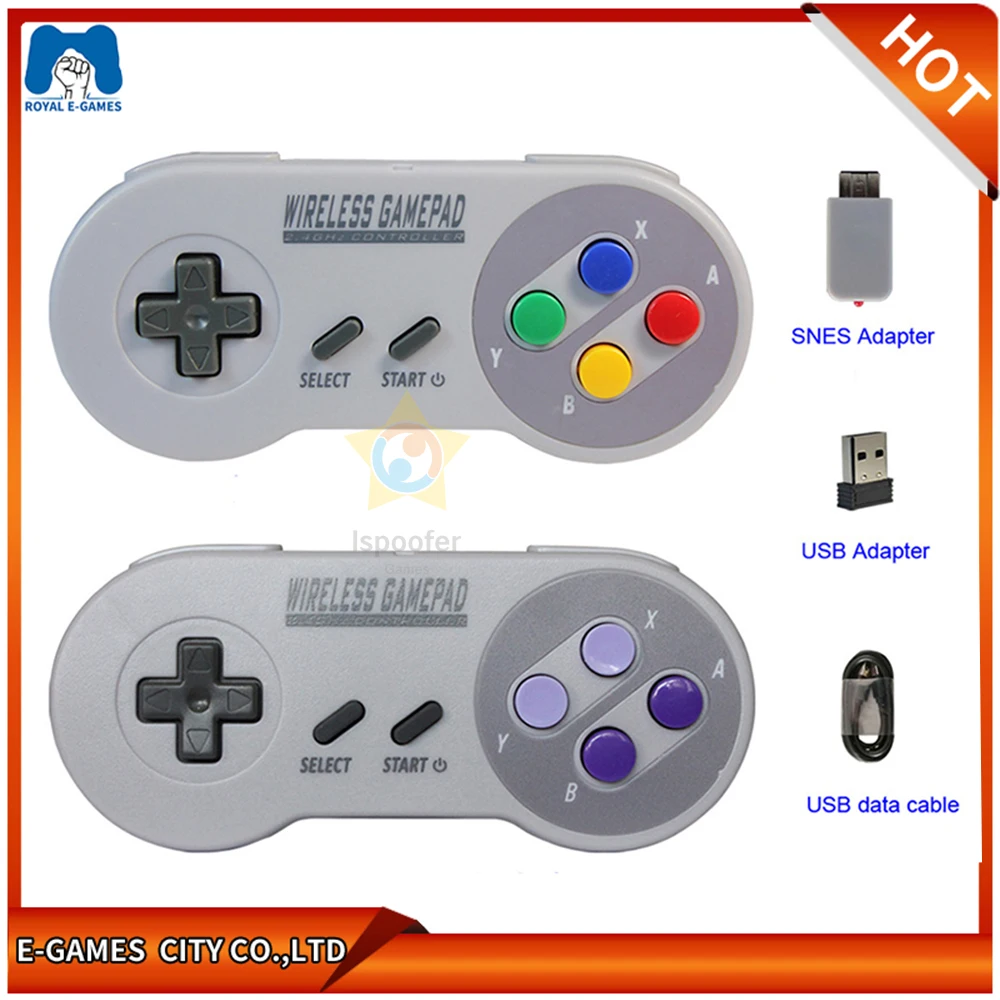 2020 Bezdrátové Gamepady 2.4 GHZ Joypad Joystick Controller pro SNES Super Nintendo Classic MINI Konzole dálkové Příslušenství 4
