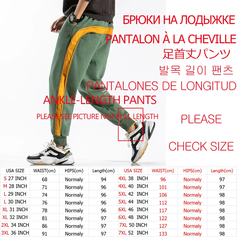 2020 KOTNÍK-DÉLKA Tepláků Streetwear Jaro, Podzim Hip Hop Harém Kalhoty Pánské Ležérní Korean Oversize 5XL 6XL Běžců Trouers 2