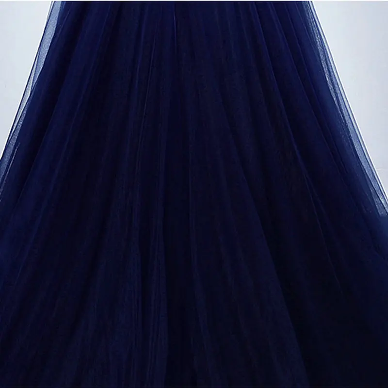 2020 Luxusní Krajka, S Krystal Večerní Šaty LAMYA s hlubokým Výstřihem Formální Šaty Dlouhé-Line Večerní Šaty na Zip vestido de festa 0