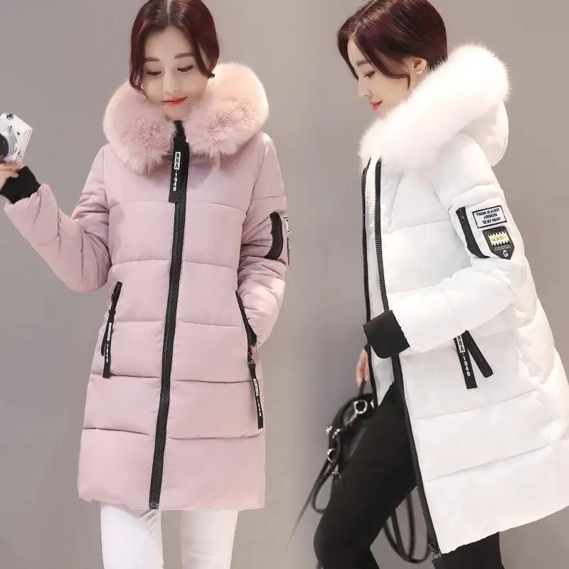 2020 Nové Dámské Zimní Kabáty, Ženy Dlouhé Bavlněné Ležérní Kožešiny S Kapucí Bundy, Teplé Bundy Ženy Kabát Kabát 4