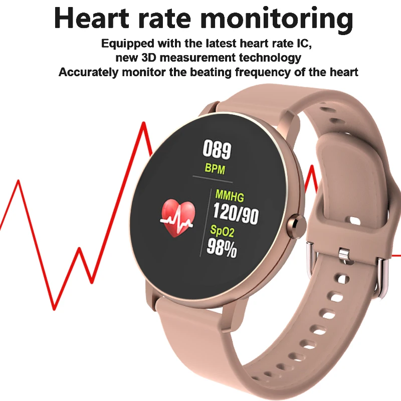 2020 Nové módní Fitness chytré hodinky, sportovní Vodotěsné Pro iPhone/Android smartwatch muži ženy Srdeční frekvence, Krevní tlak tracker 2