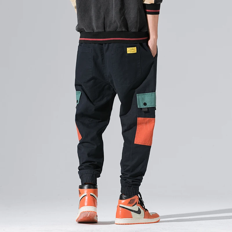 2020 Nové Podzimní Vojenské Track Kalhoty Muži Módní Značky Kalhoty Mužů Streetwear Pánské Běžci Kalhoty Cargo Navy 4
