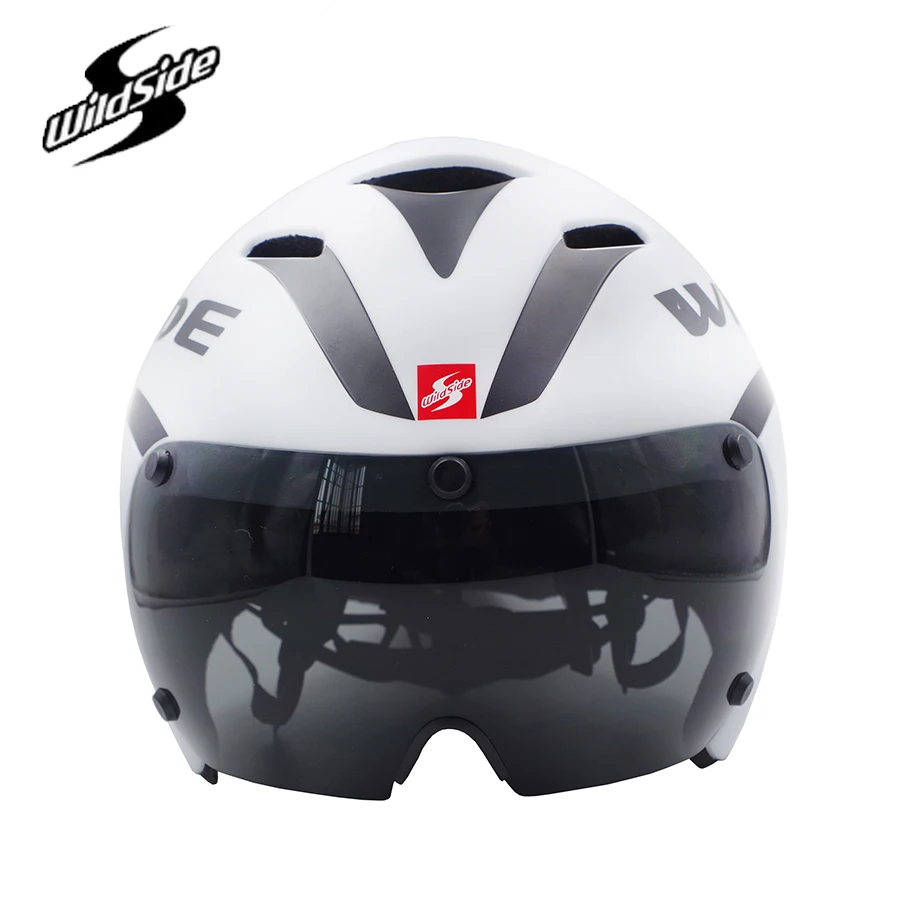2020 nové wildside na koni cyklistické helmy silniční cyklistické helmy závodní magnetické přilba bike triatlon zkušební brýle TT přilba na kolo 2