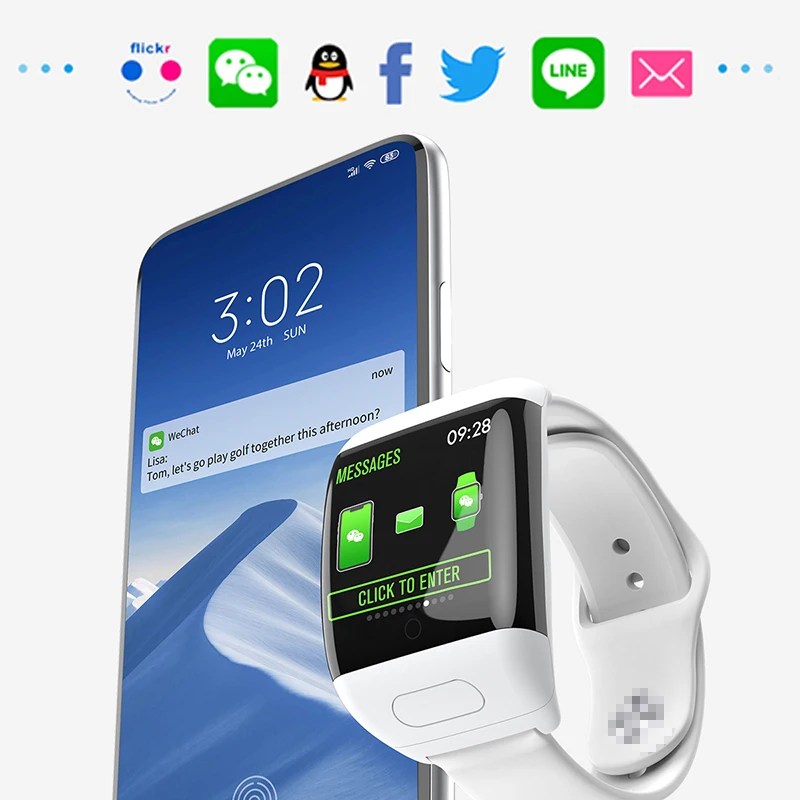 2021 Nové Chytré Hodinky Pro Muže, Ženy, 1.3 Full Touch S Bluetooth Sluchátka 2 v 1 Smartwatches Srdeční Frekvence, Krevní Tlak Náramek 1