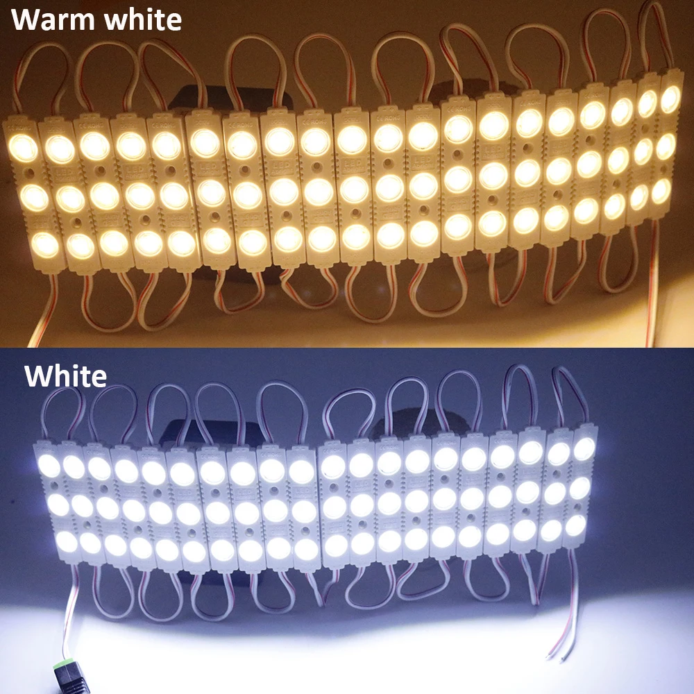 20ks/mnoho DC12V LED Moduly 5054 5050 SMD RGB Ultra Světlé Žárovky IP67 Vodotěsné pro Reklamu Podsvícení Znamení Osvětlení JQ 4