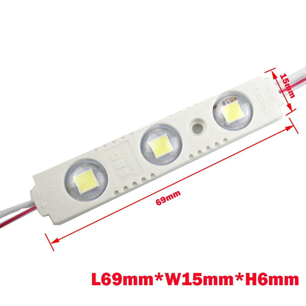 20ks/mnoho DC12V LED Moduly 5054 5050 SMD RGB Ultra Světlé Žárovky IP67 Vodotěsné pro Reklamu Podsvícení Znamení Osvětlení JQ 5