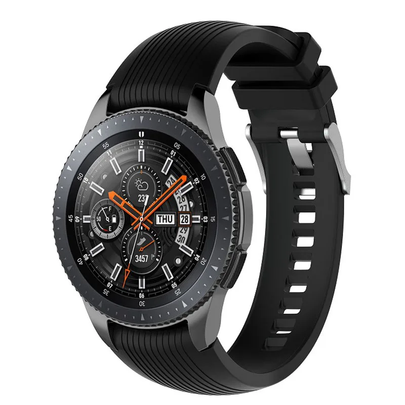 20mm 22mm Silikonové hodinky kapela pro Samsung Gear S4 Hranice Klasické kapely už náhradu band pro Samsung Galaxy Hodinek 46mm 42mm popruh 5