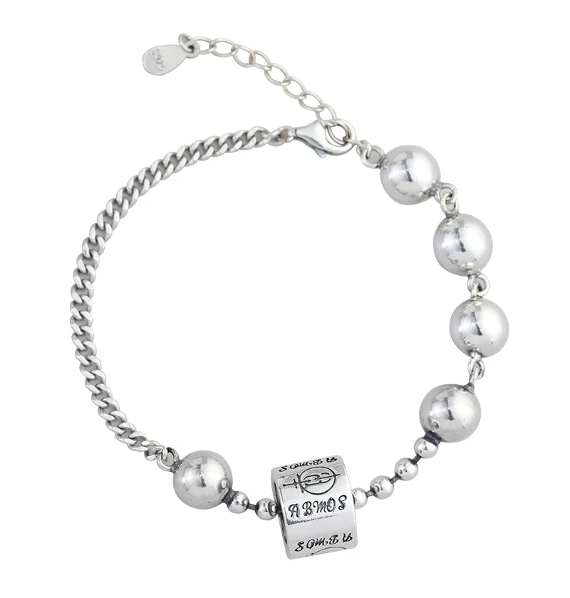 25 stříbrné úsměv přívěsek srdce odkaz řetěz ženy náramky okouzlující korálky náramek módní šperky 2