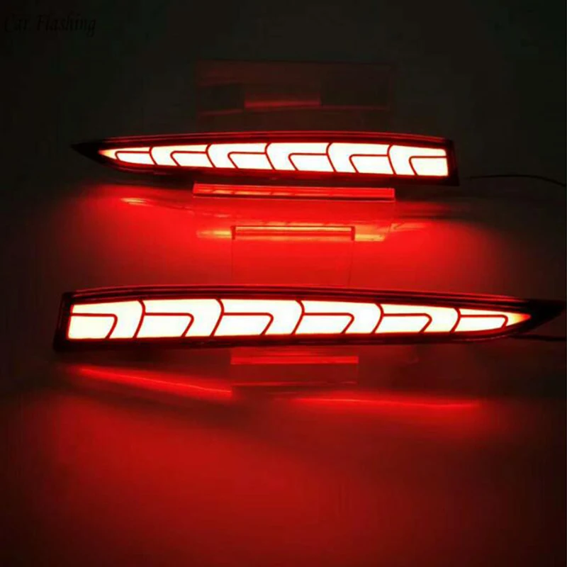 2ks Pro Hyundai Solaris Akcent 2017 2018 Multi-Funkce Auto Led Zadní Mlhové Svítilny, Nárazník, Světlo Auto Brzdové Světlo Reflektoru 1