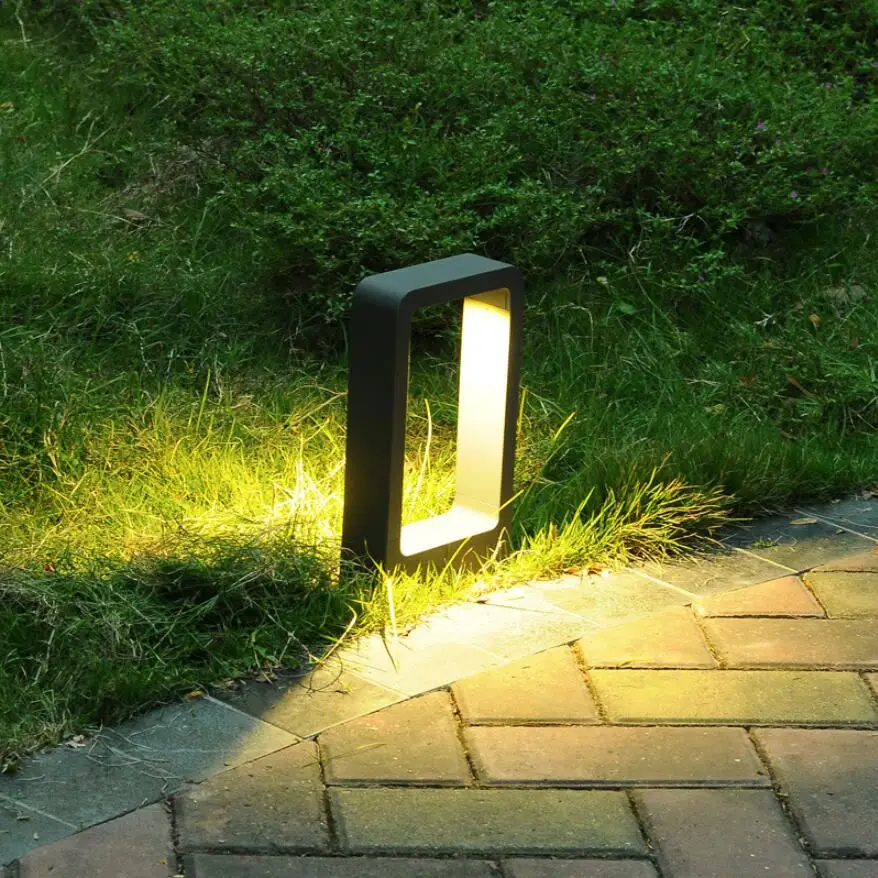 2ks Vodotěsný 15W COB LED Trávník Zahradní Světlo Lampy Hliníkové Pilíř Světla Venkovní Nádvoří villa krajinou patníky, osvětlení 1