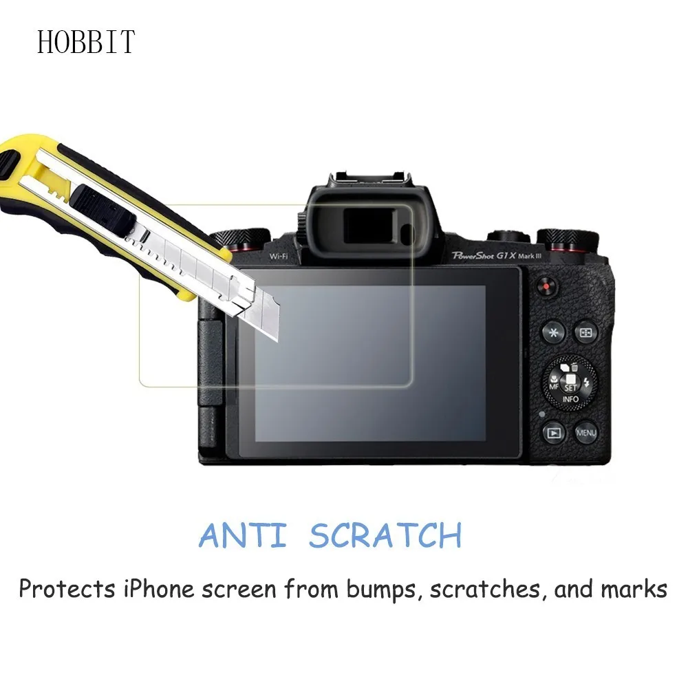 2Pack Canon PowerShot G3 X G1X Mark III 0,3 mm 2.5 D 9H tvrdost Tvrzeného Skla Screen Protector pro Digitální Fotoaparát Proti Poškrábání Filmu 1