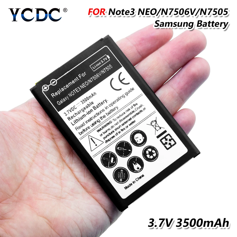 3.7 V 3500mAh Náhradní Telefon, Baterie EB-BN750BBC Pro Samsung Galaxy Note 3 Neo N7502 N7505 N7506 N7506V N7500Q Li Ion Baterie 2