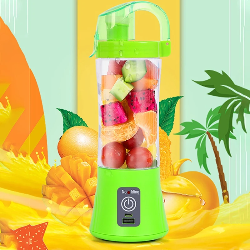 380ML Přenosný Mixér, Odšťavňovač Pohár USB Dobíjecí Elektrické Automatické Zeleniny, Ovoce, Citrus Orange Juice Maker Cup Láhev Mixér 5