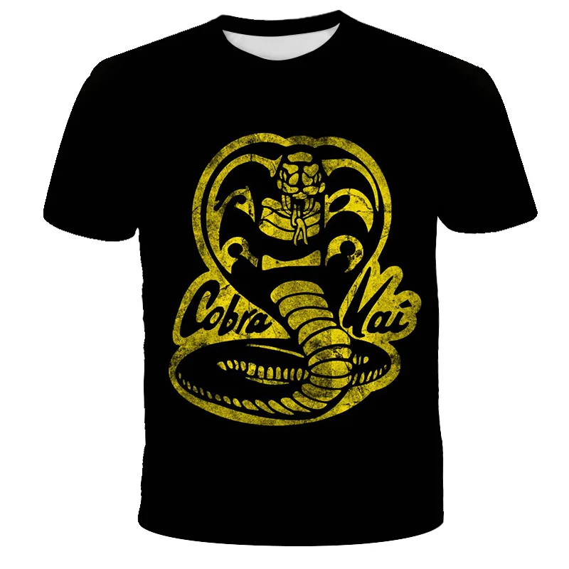 3d Cobra Kai Tričko Velké Kluky od 6 Do 19 Let Thajské Jedovatý Had Dospívající O Krk Polyester Oversize Topy Trička 3d Tisk Legrační T-shirt 5