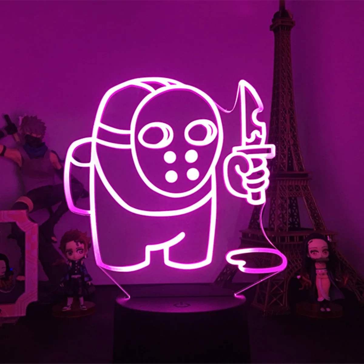 3D Iluze, Mezi Námi Lampa LED Noční Hra Lignt Stůl Stolní Lampa USB Powered Led Světla Ložnice Dekorace Home Dekor Dítě Dárek 4