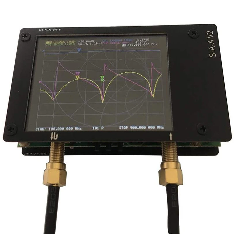 3G Vector Network Analyzer S-A-A-2 pro NanoVNA V2 Antény Analyzátor Krátkovlnné HF VHF UHF s Bydlením Anténní Analyzátor 1