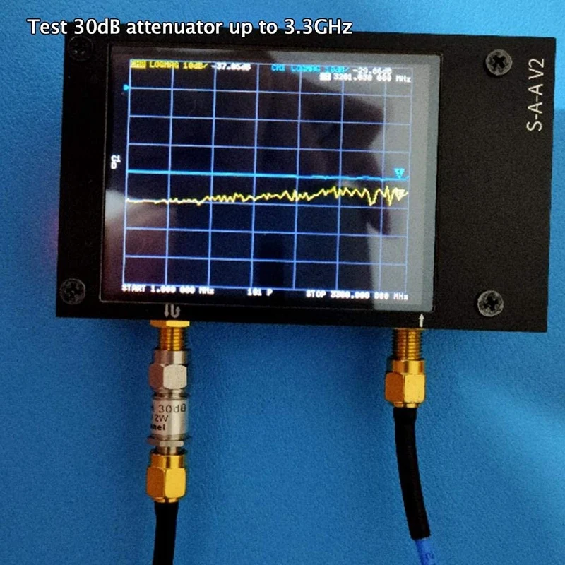 3G Vector Network Analyzer S-A-A-2 pro NanoVNA V2 Antény Analyzátor Krátkovlnné HF VHF UHF s Bydlením Anténní Analyzátor 5