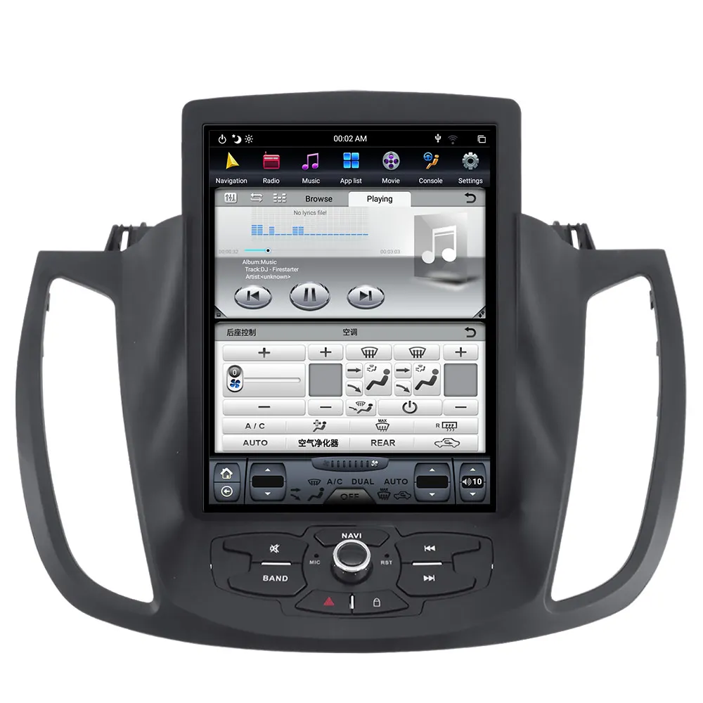 4+128 G autorádia Pro Ford Kuga 2012-2017 Android 9.0 Rádio Multimeida GPS Navigace, DVD Přehrávač Tesla hlavní Jednotka Dotykový displej DSP 2