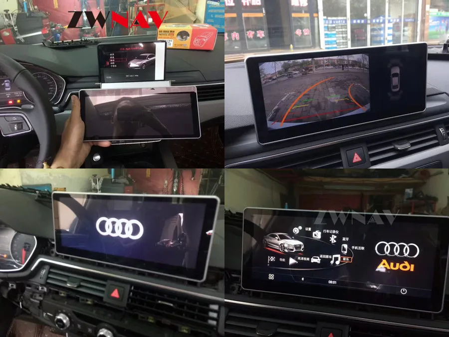 4+64G 10.25 PALCOVÝ Android 10.0 obrazovky Auto multimediální přehrávač Pro Audi A4L 2017 GPS Navigace, Auto audio rádio stereo IPS hlavní jednotky 2