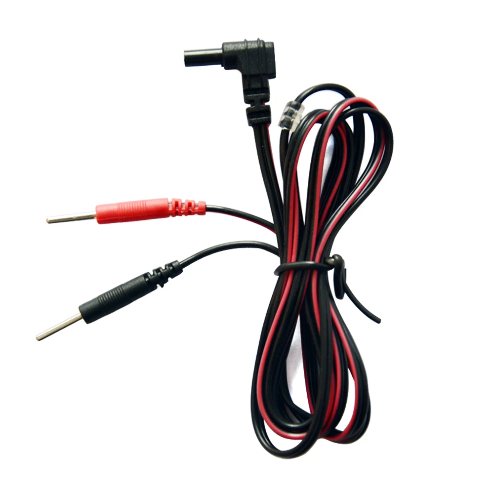 4 Ks Náhradních Elektrod Vedou Vodiče Jack DC Hlava 2.35 mm Konektor Kabelů Připojte Fyzioterapie DESÍTKY Jednotky 3